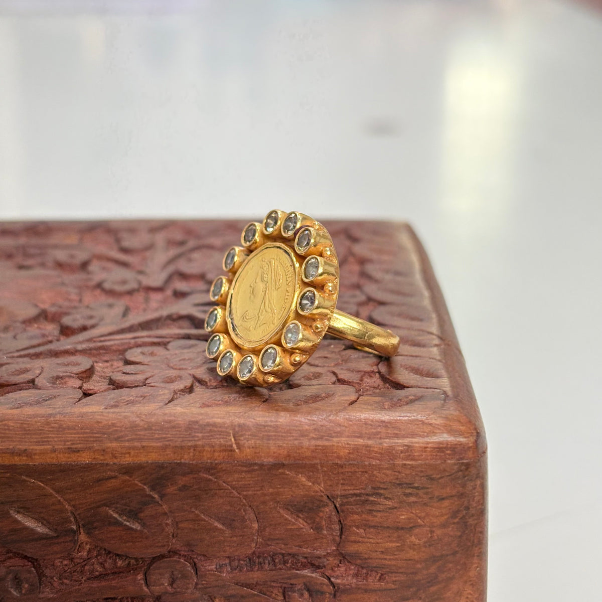 925 Silver Gold Ring