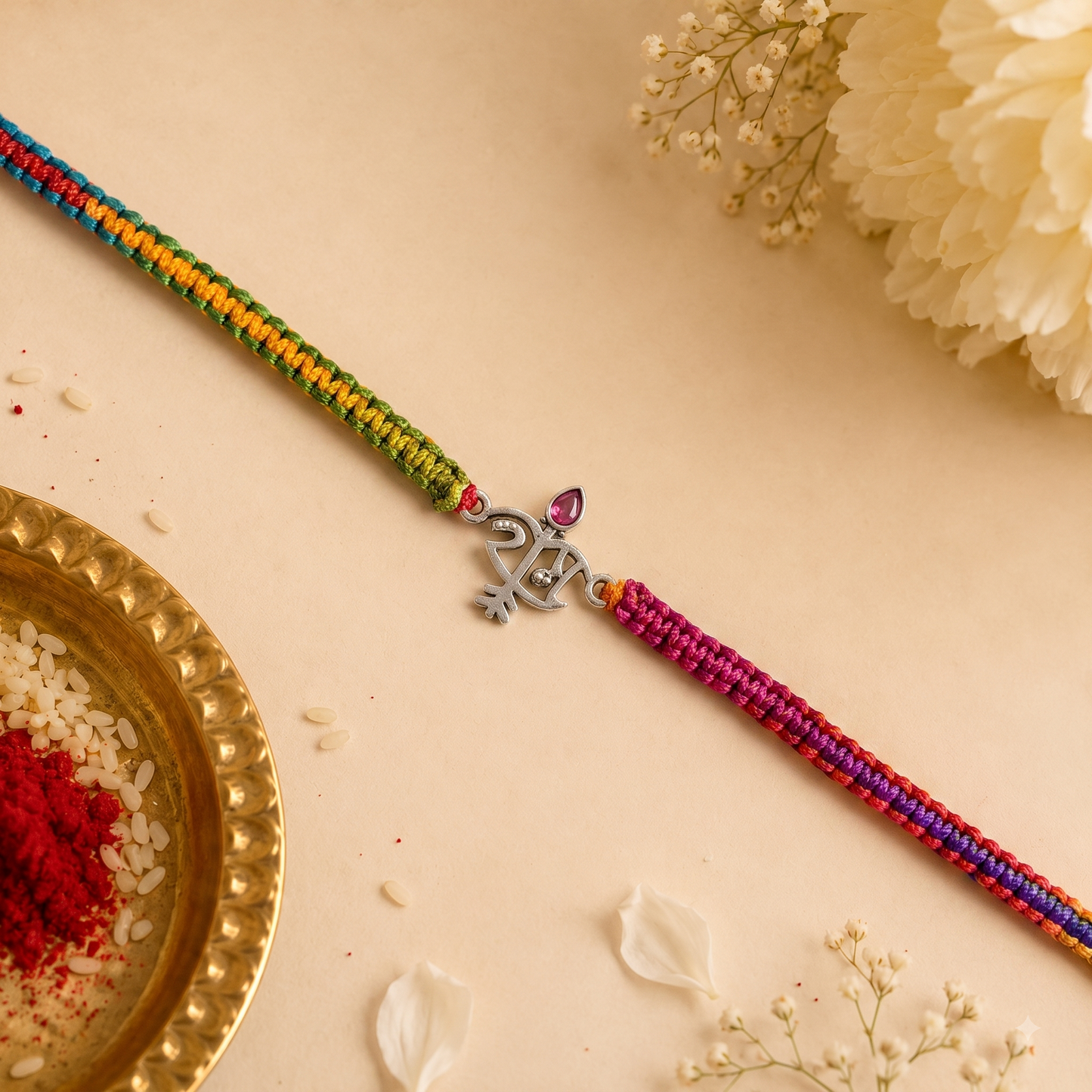 925 Silver Rakhi Ram Charm Rakhi