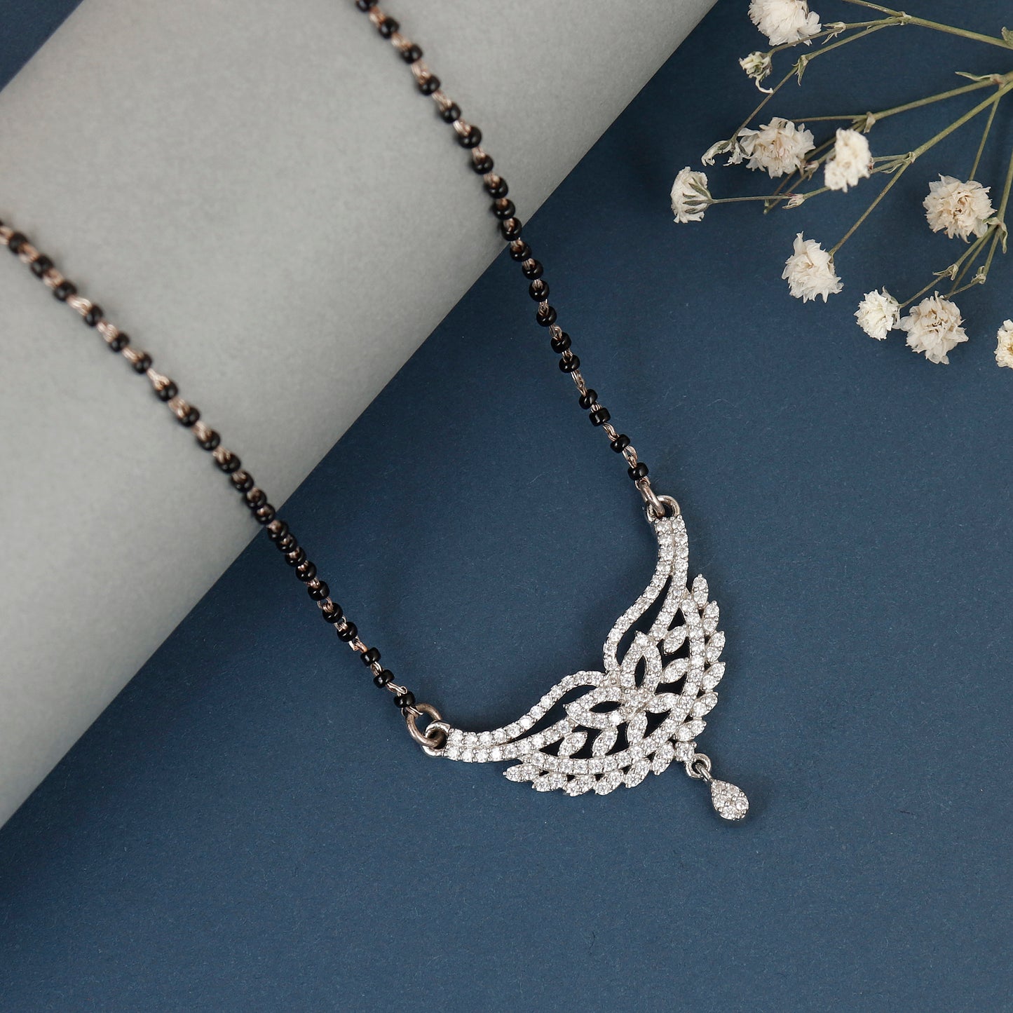Starlight Spark Silver Mangalsutra