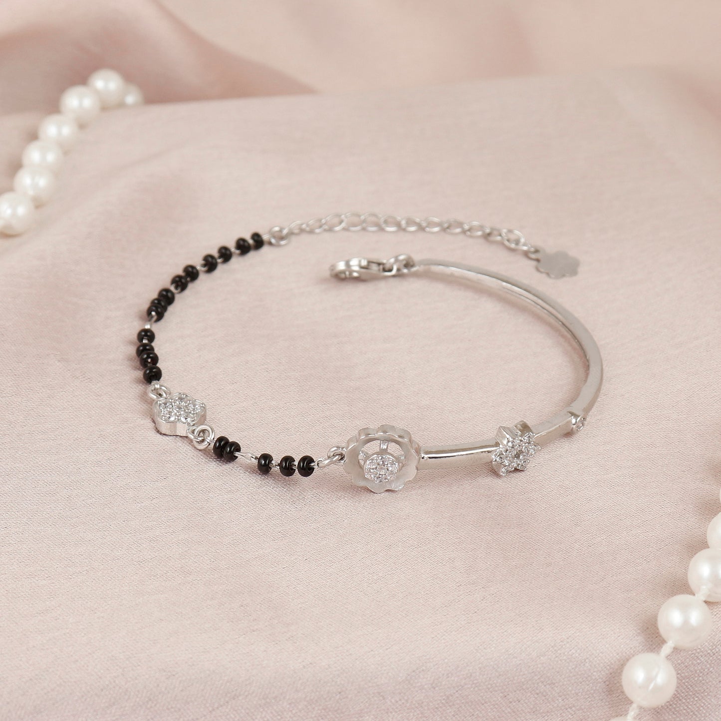 Dainty 925 Silver Tubular Kada Bracelet