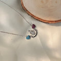 925 Silver Whimsical Motherhood Heart Necklace