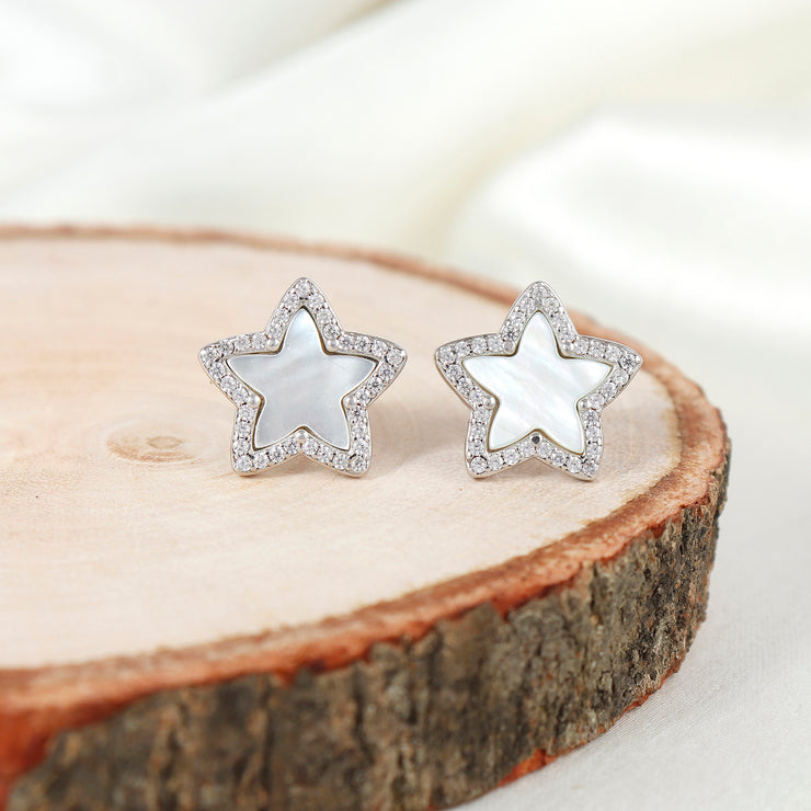 Shinning Star Silver Earring