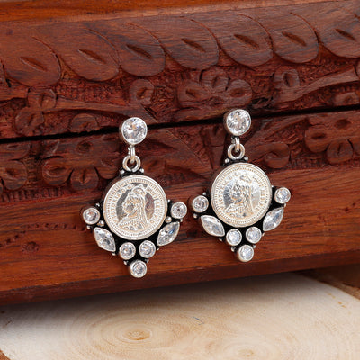 Heritage Spark Drop Silver Earring