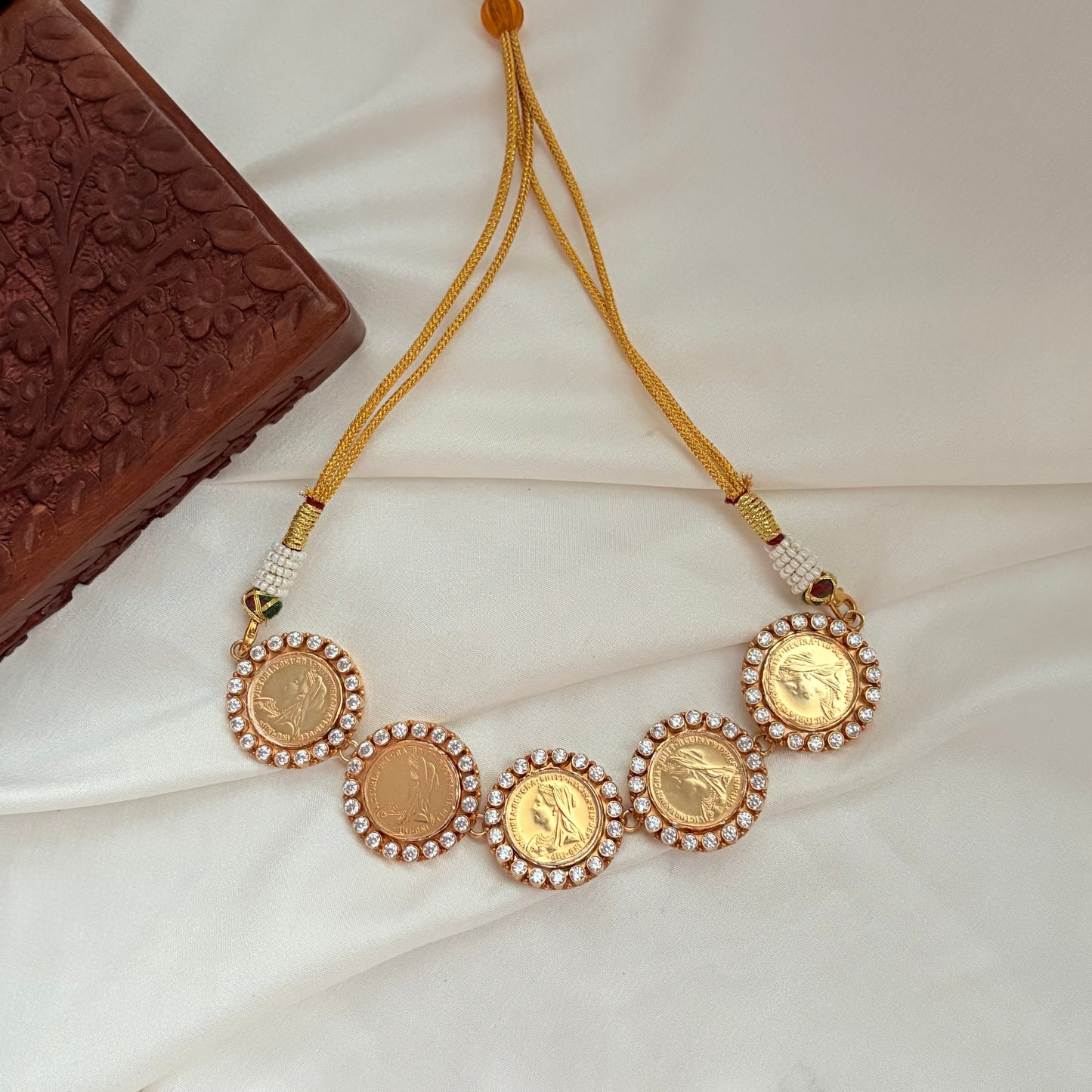 The Maharani Sovereign Silver Coin Necklace