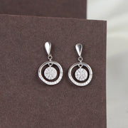 Moonlit Glow Silver Earring