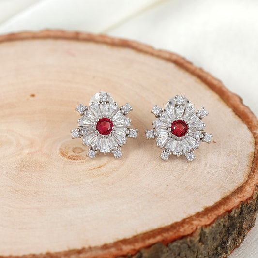 Silver Whispering Night Earring