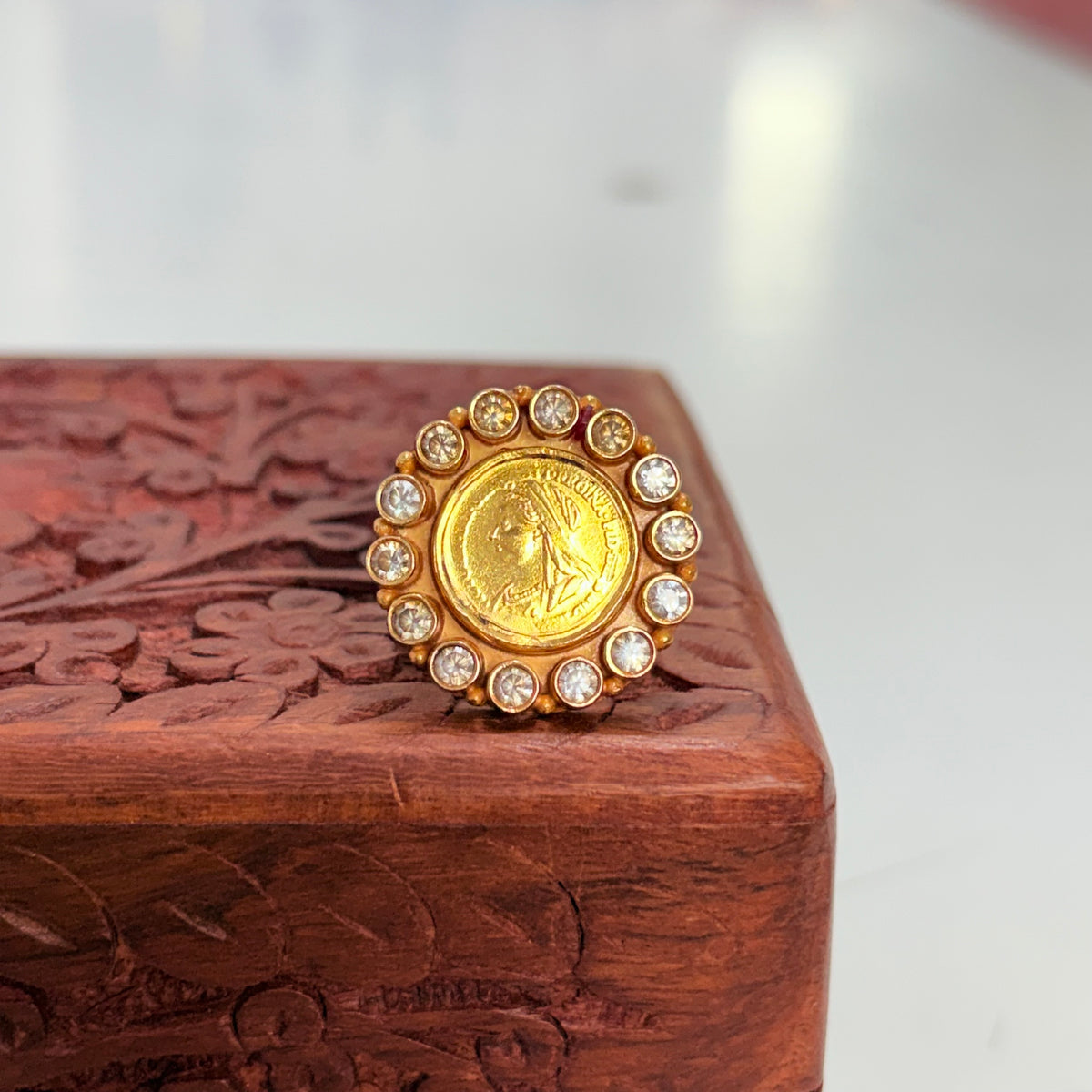 925 Silver Gold Ring