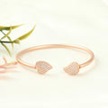 Two Hearts Shine Silver Kada