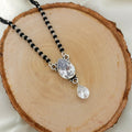Teardrop Classic Silver CZ Mangalsutra