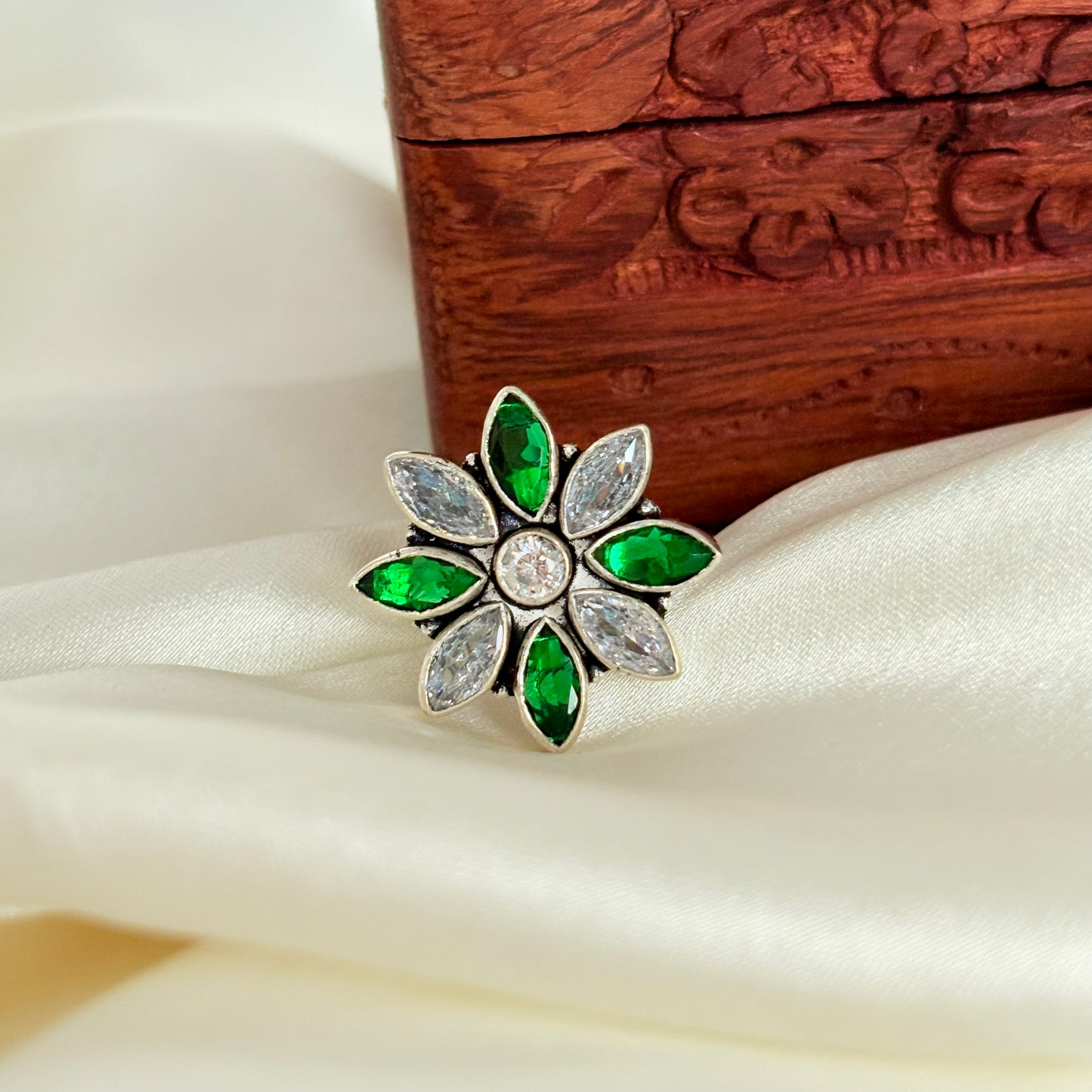 Handmade Gemstone Silver Ring