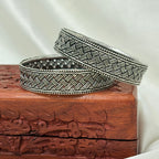 Zehra Heritage Silver Bangle