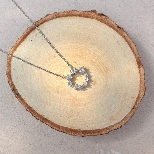 Crystal Frost Sterling Silver Pendant