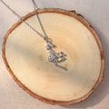 Elegant Angel Charm Silver Necklace