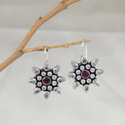 Dazzling Silver Floral Silver Necklace