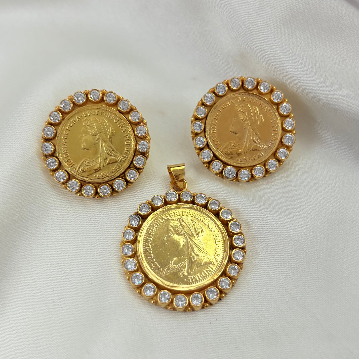 Royal Legacy Gold Plated Coin Necklace