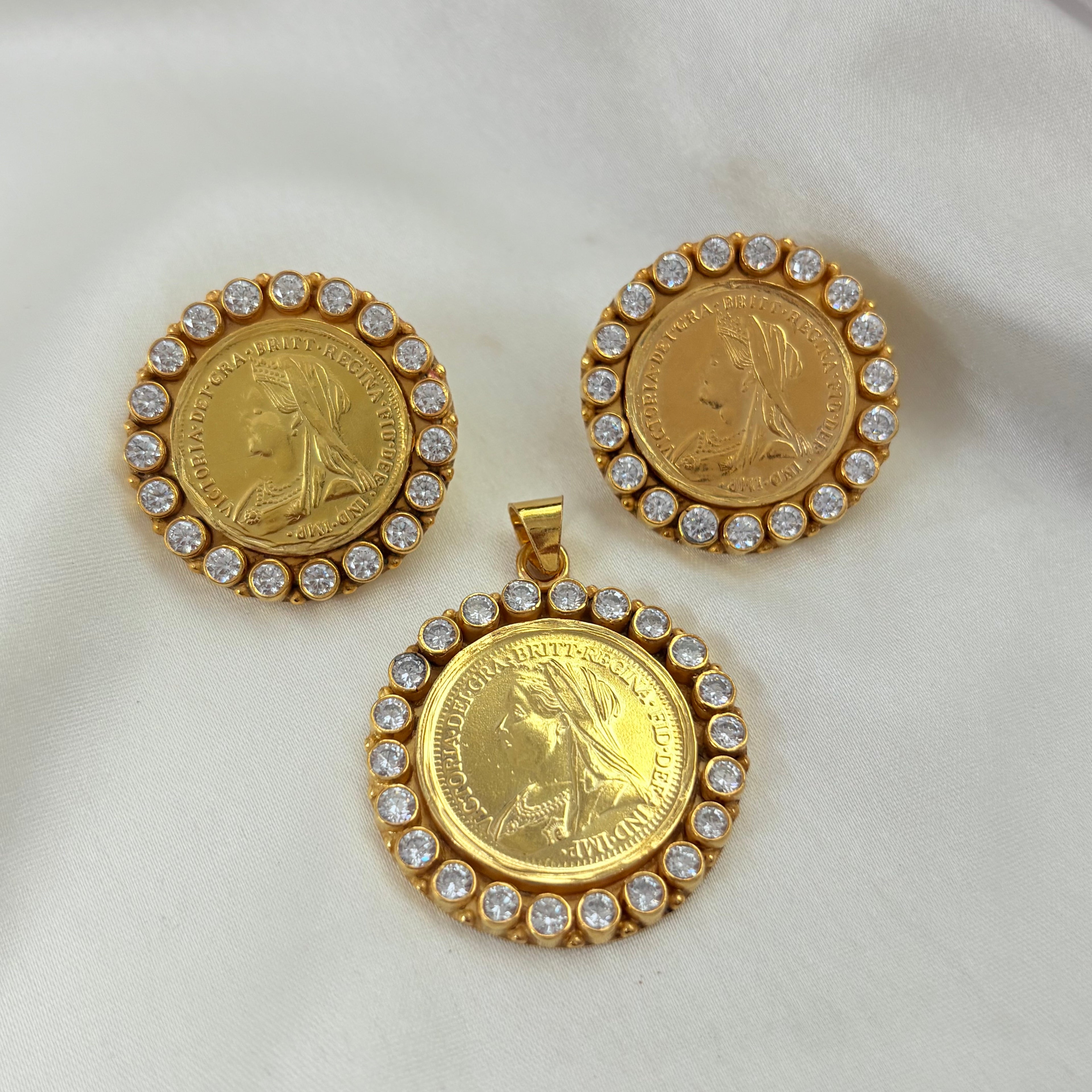 Royal Legacy Gold Plated Coin Necklace