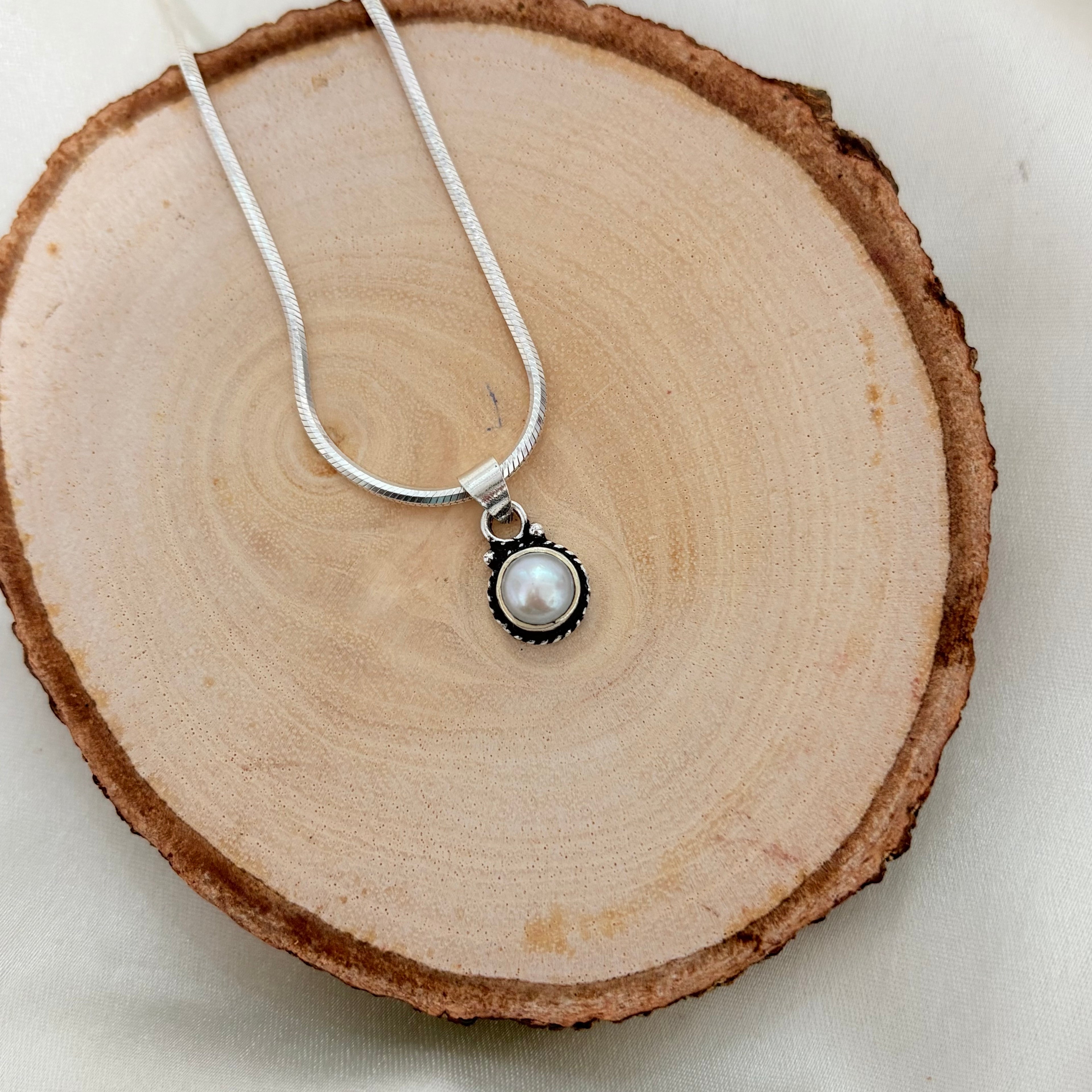 Pearl Sterling Silver Pendant