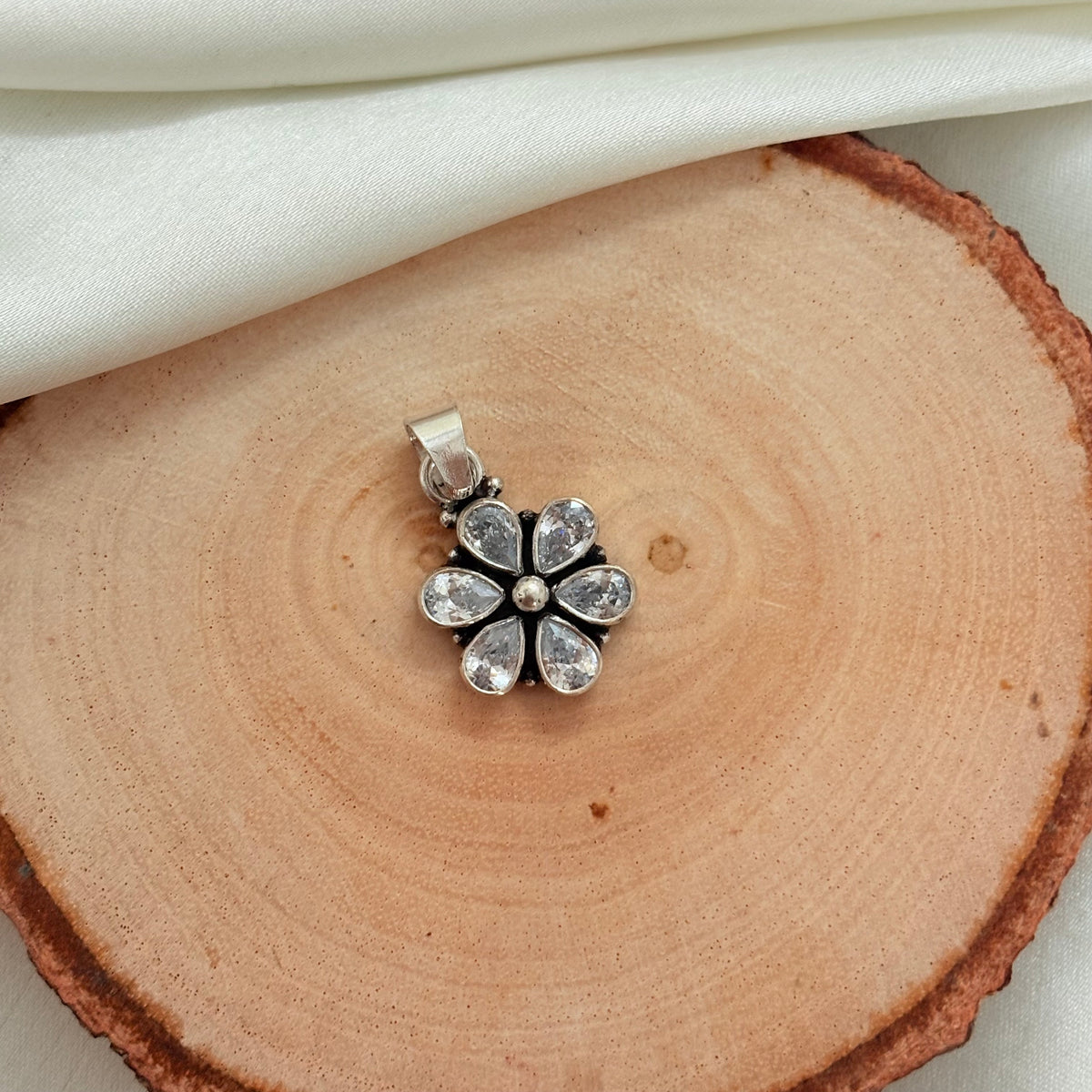 CZ Blossom Shine 925 Silver Pendant