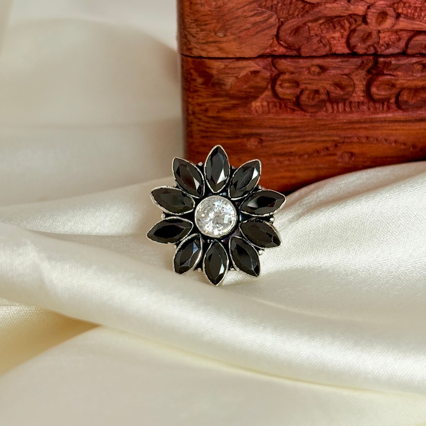 Designer Floral 925 Sterling Silver Ring