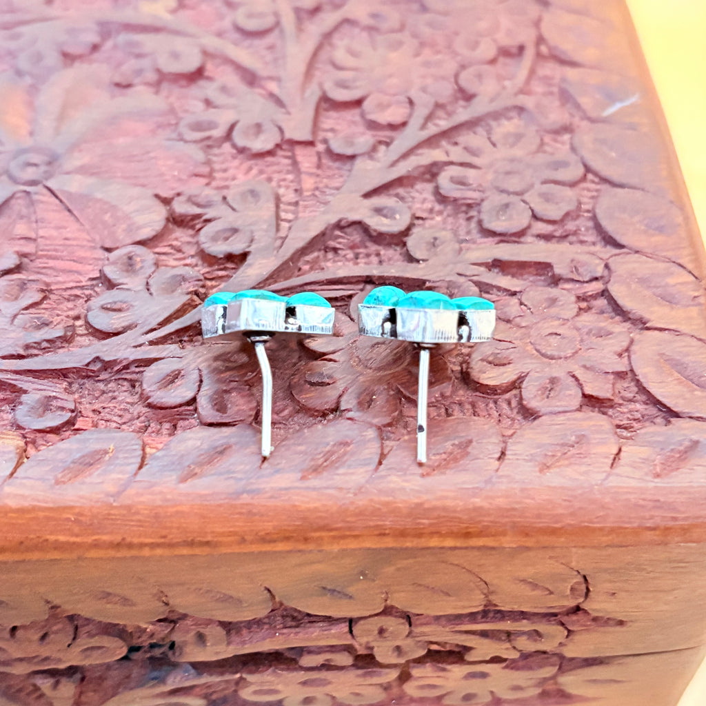 Turquoise Silver Earrings
