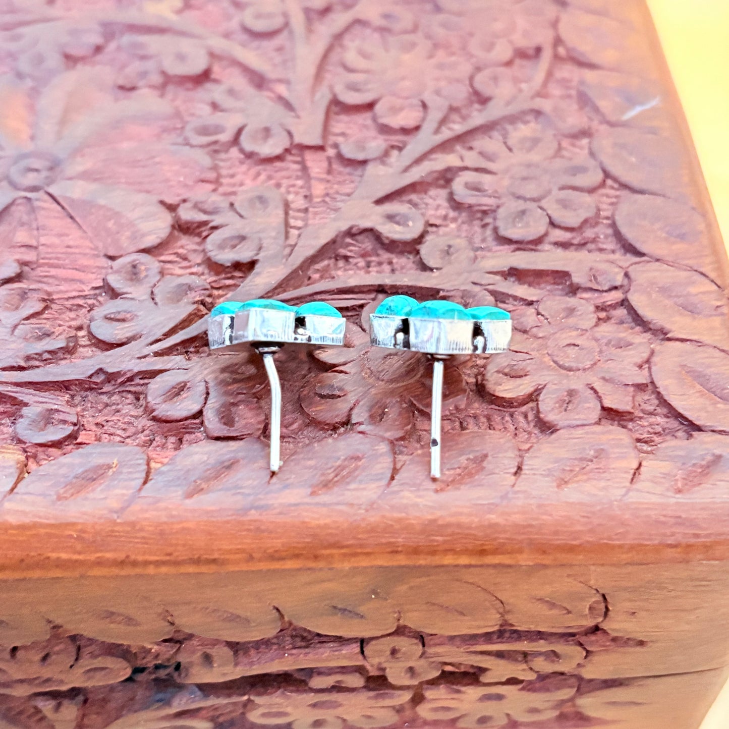 Turquoise Silver Earrings