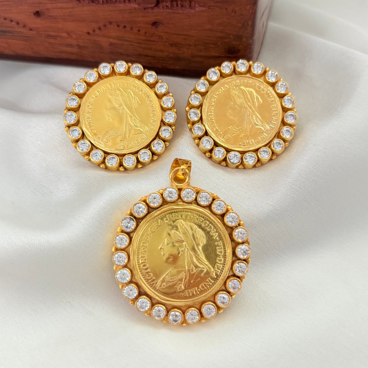 Royal Legacy Gold Plated Coin Necklace
