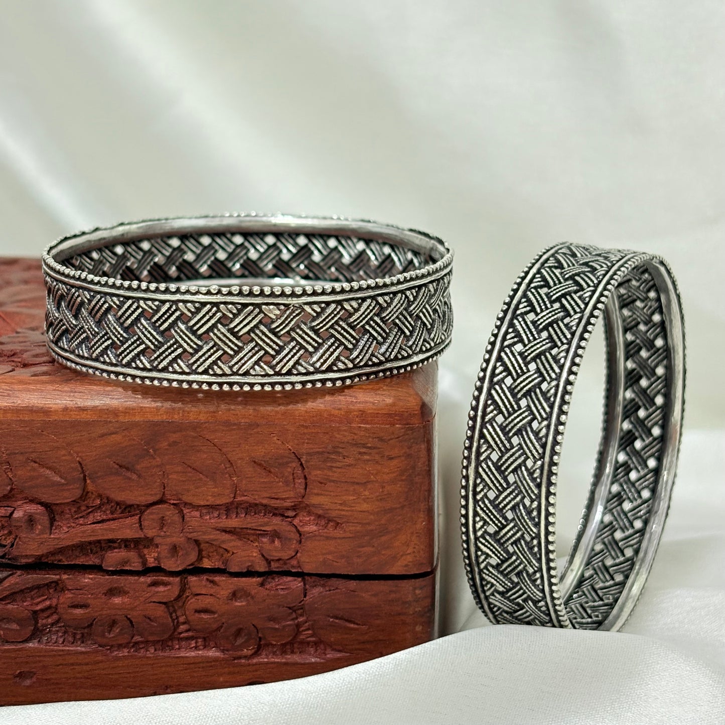 Zehra Heritage Silver Bangle