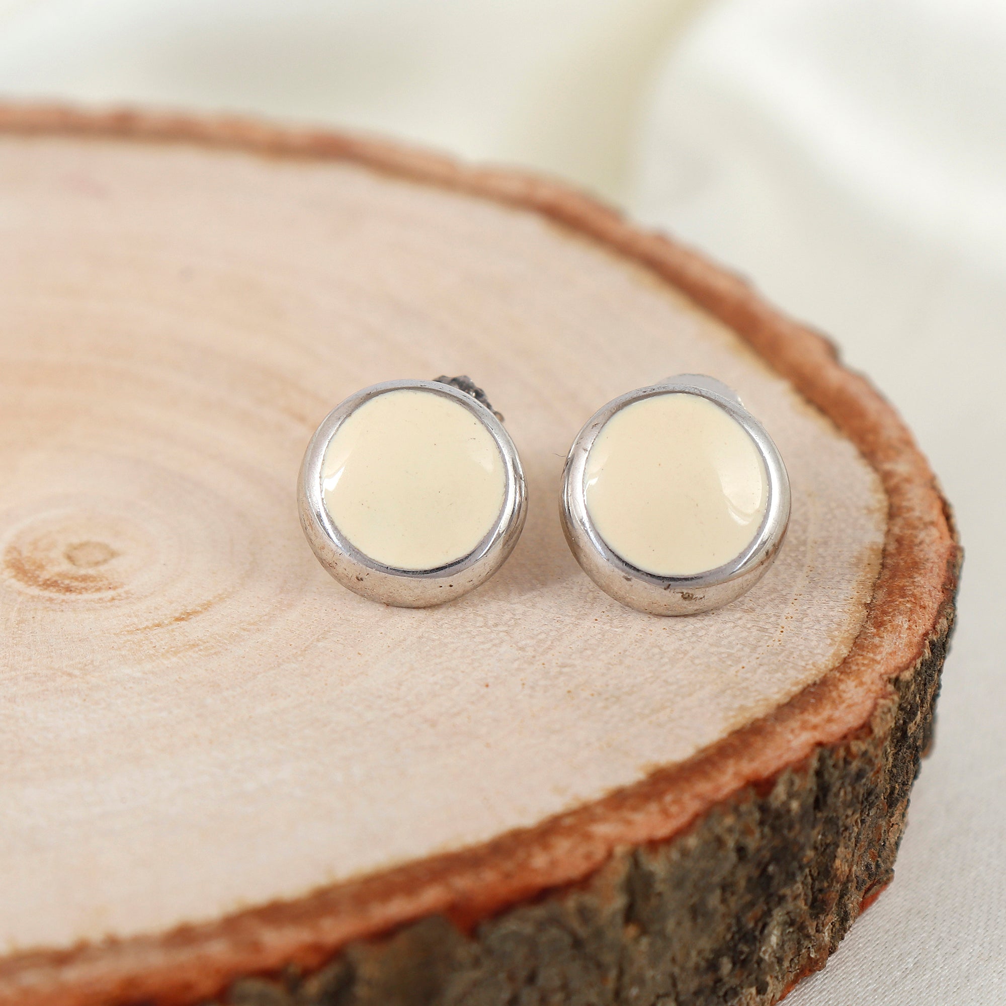 Yellow Shine Stud Earrings