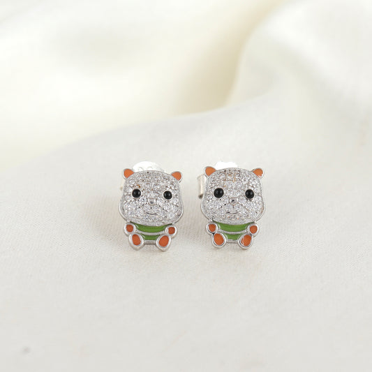 Cute Teddy Bear Minimal Earrings