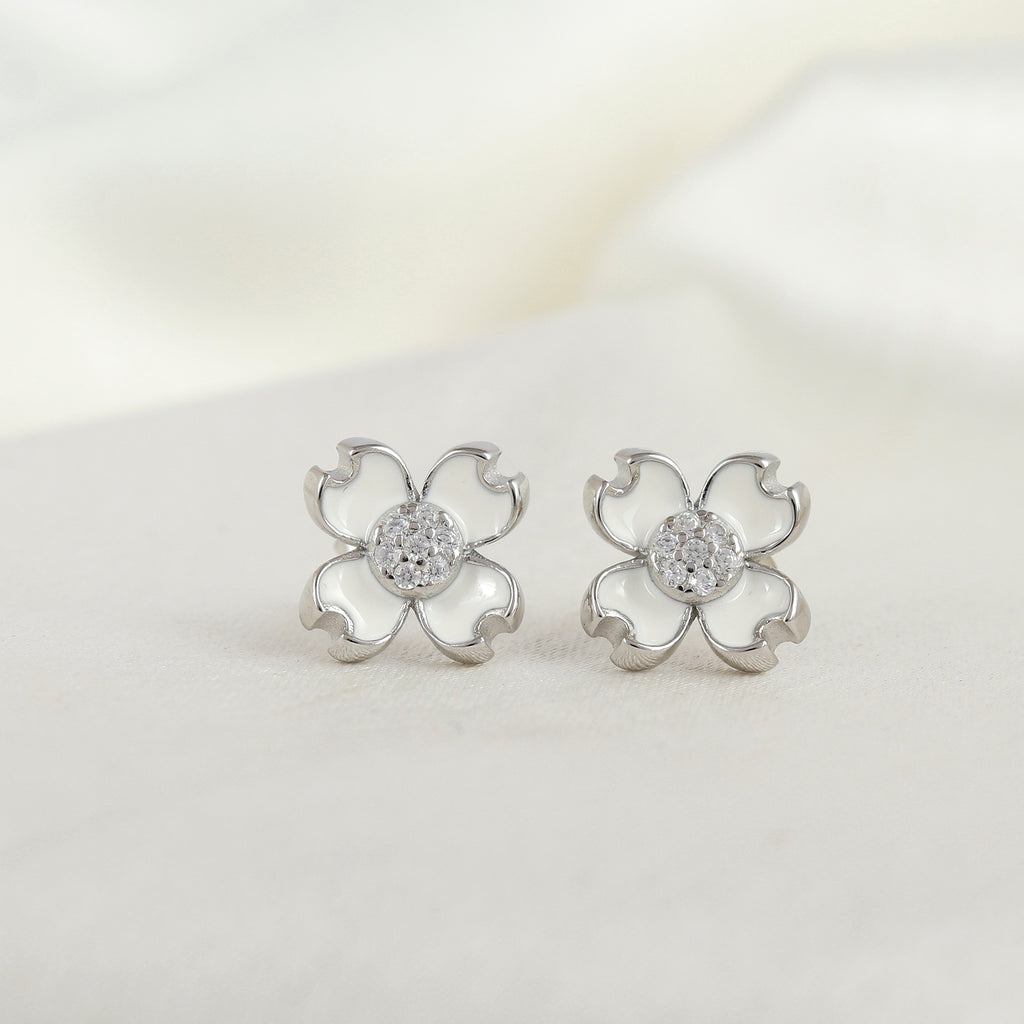 Starlight Whisper Delicate Silver Studs