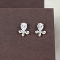 Midnight Mirror Silver Everyday Earrings