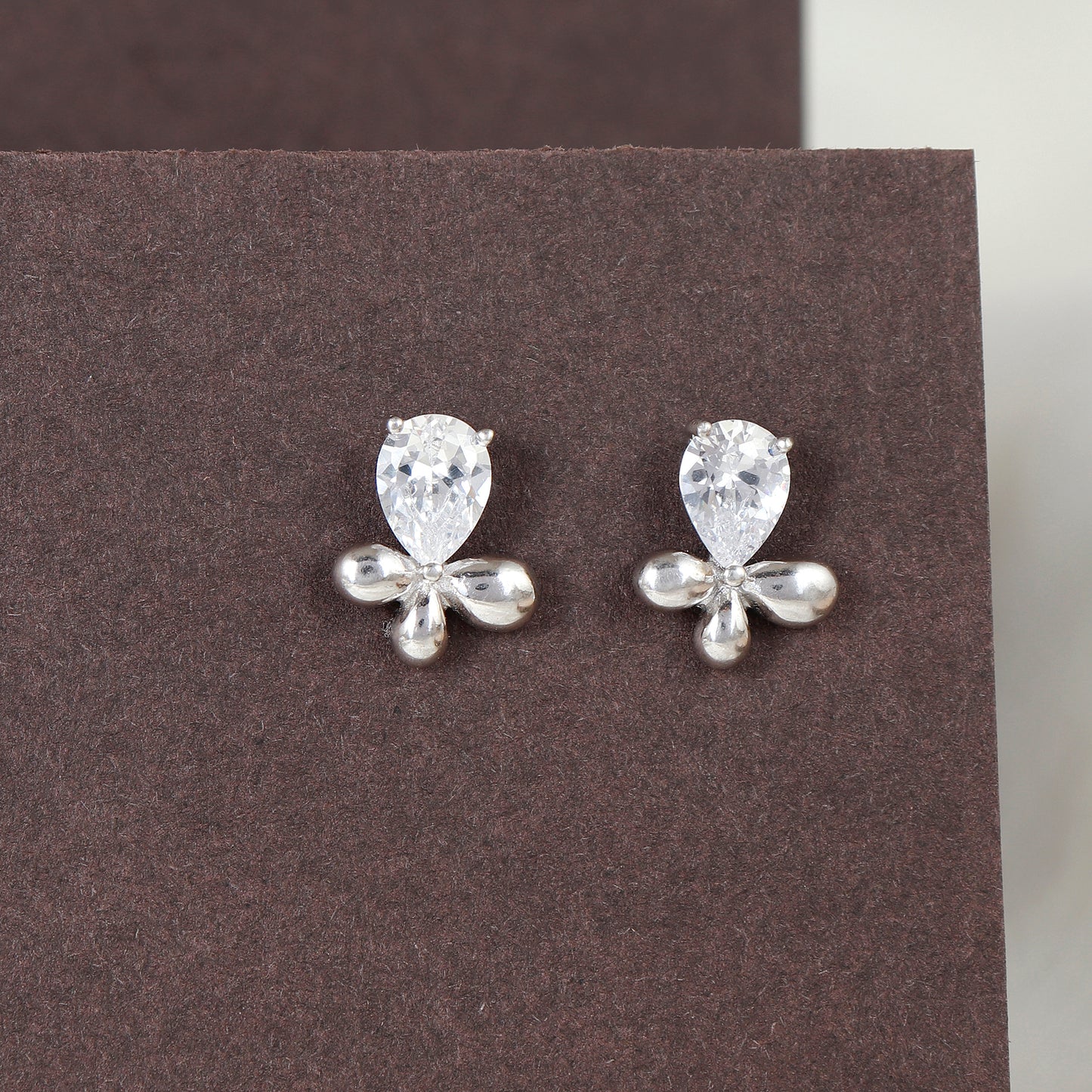 Midnight Mirror Silver Everyday Earrings