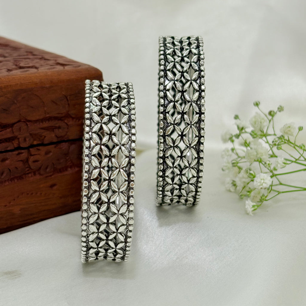Jaipur Heritage Chatai Silver Bangle