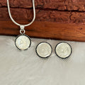 Heritage Silver Coin Rava Necklace