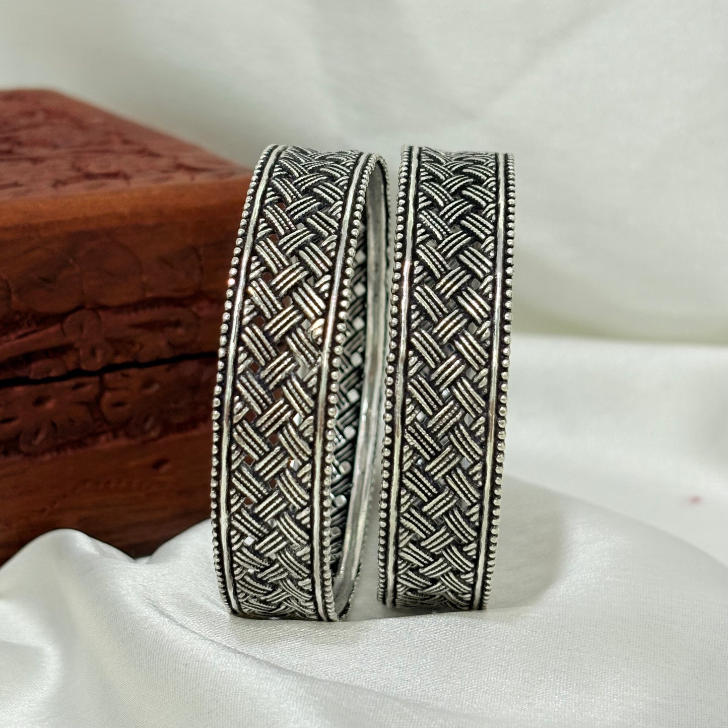 Zehra Heritage Silver Bangle
