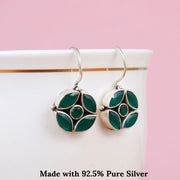 Marquise Floral Hoop Earring