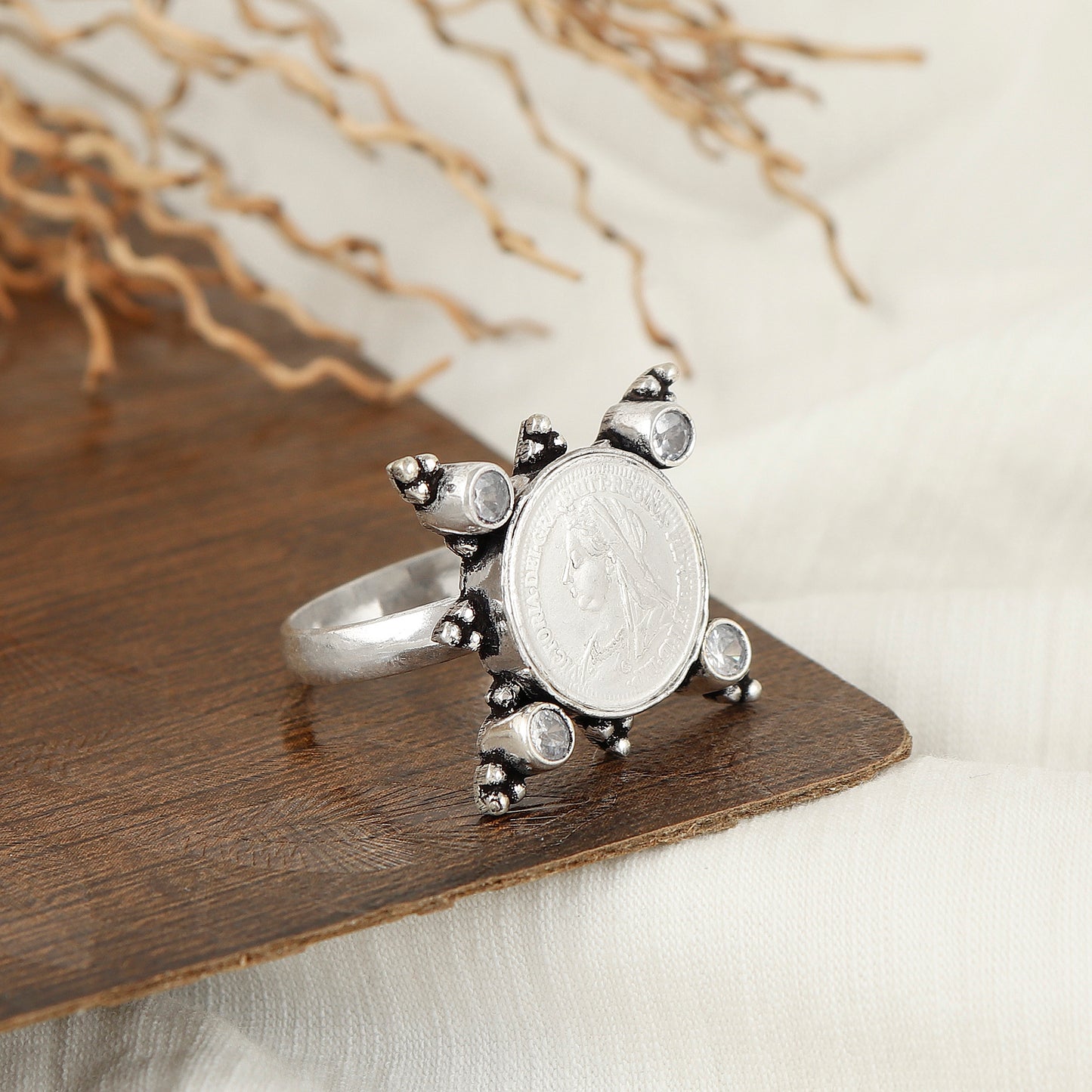 Silver Coin Tradition Ring