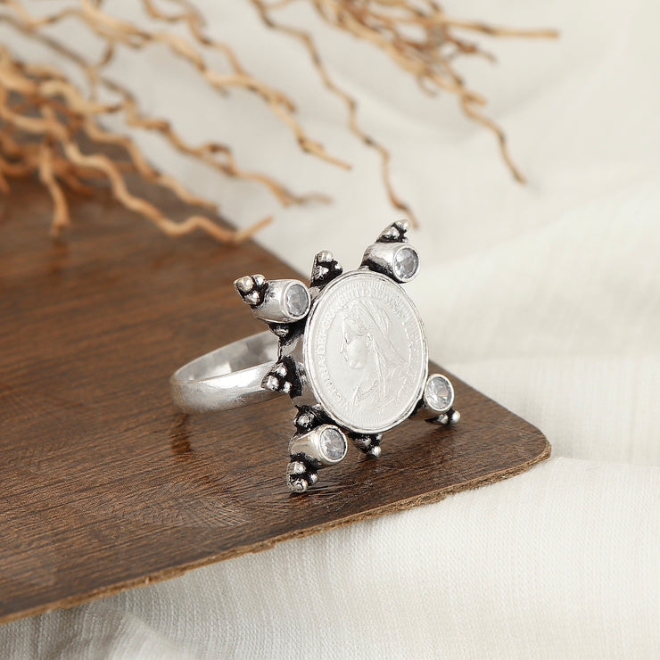Silver Coin Tradition Ring
