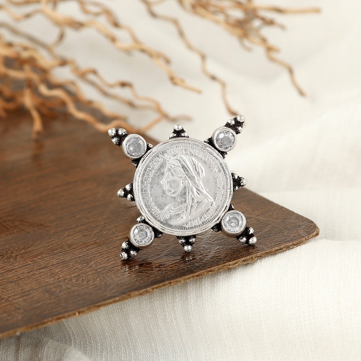 Silver Coin Tradition Ring