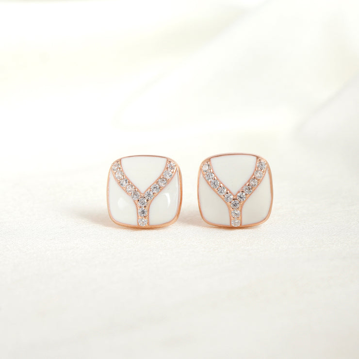 Blushing Silver Shine Earring For Women