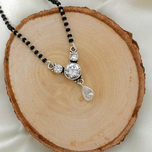925 Silver Halo Shine Mangalsutra