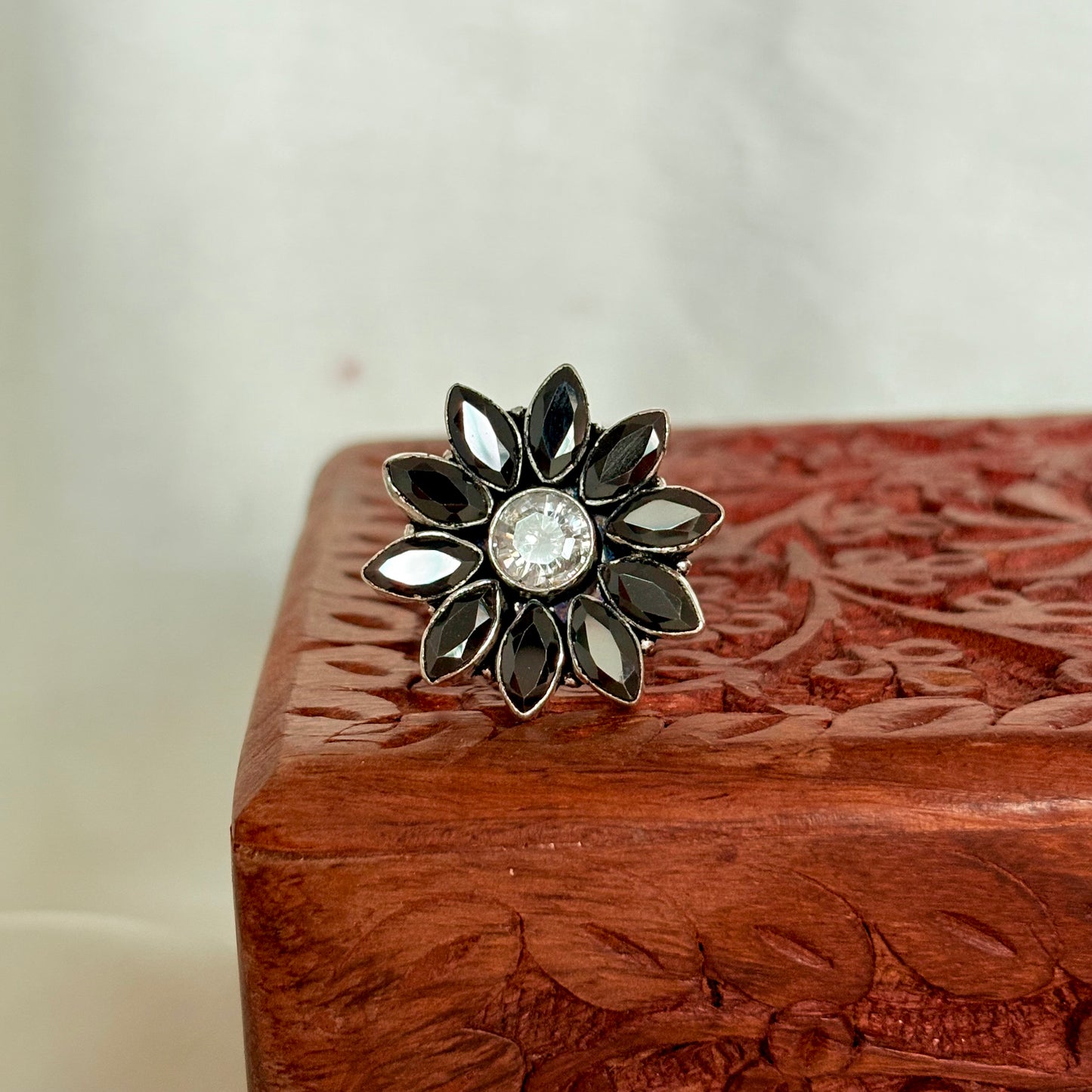 Designer Floral 925 Sterling Silver Ring