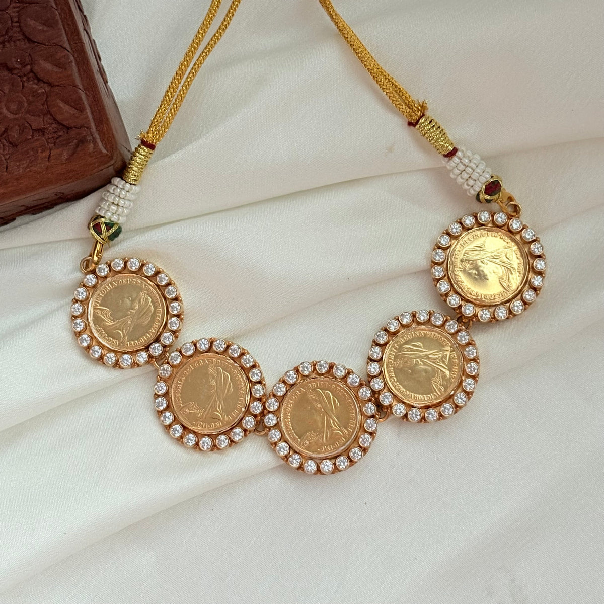 The Maharani Sovereign Silver Coin Necklace