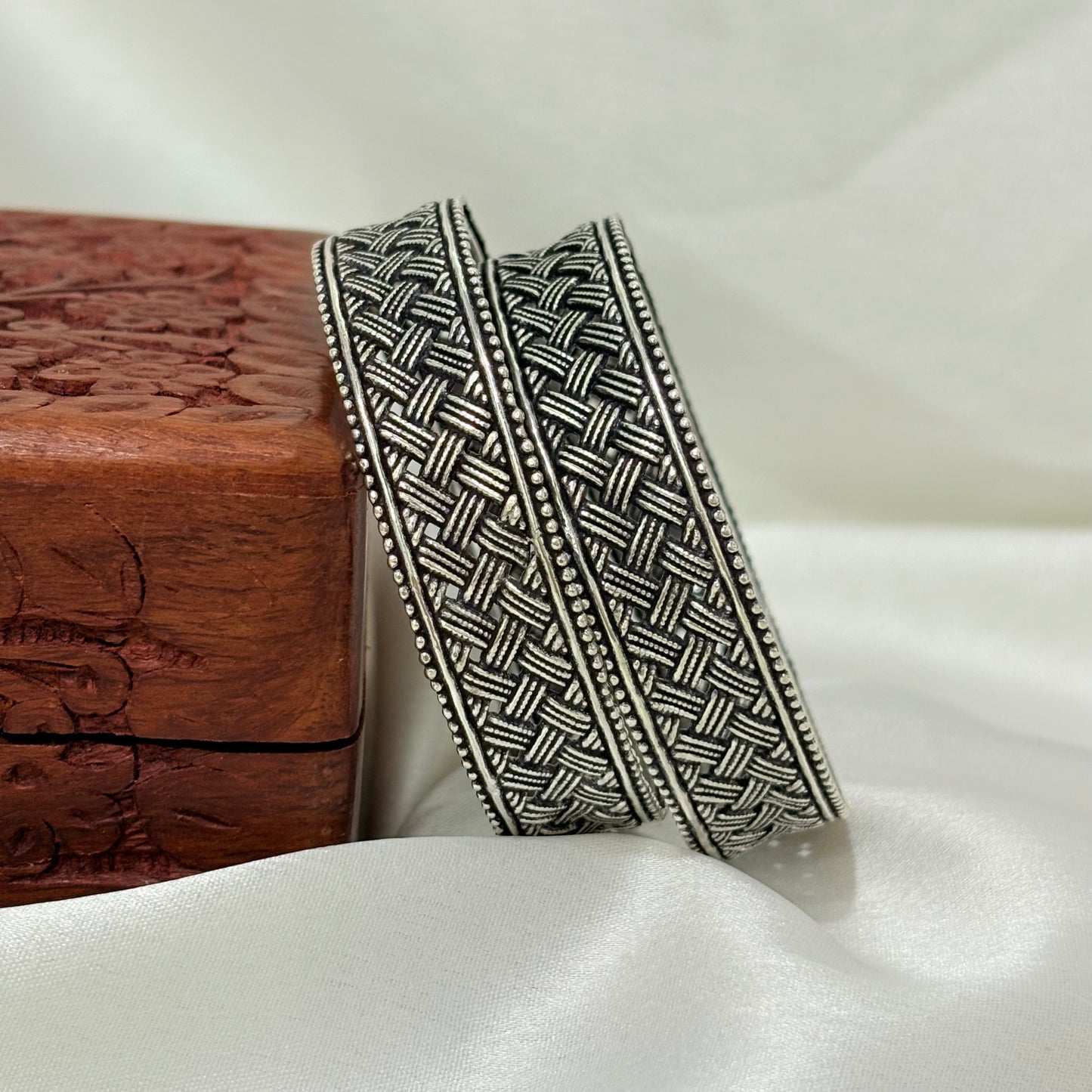 Zehra Heritage Silver Bangle