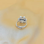 Amethyst Blossom Silver Ring For Women