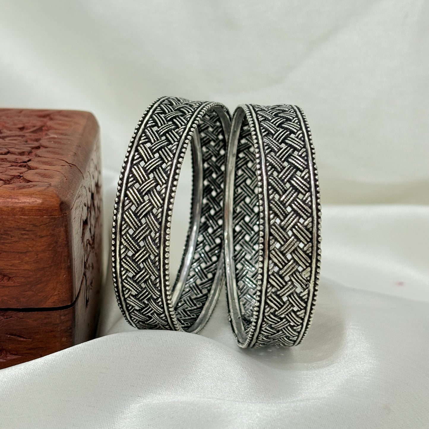 Zehra Heritage Silver Bangle