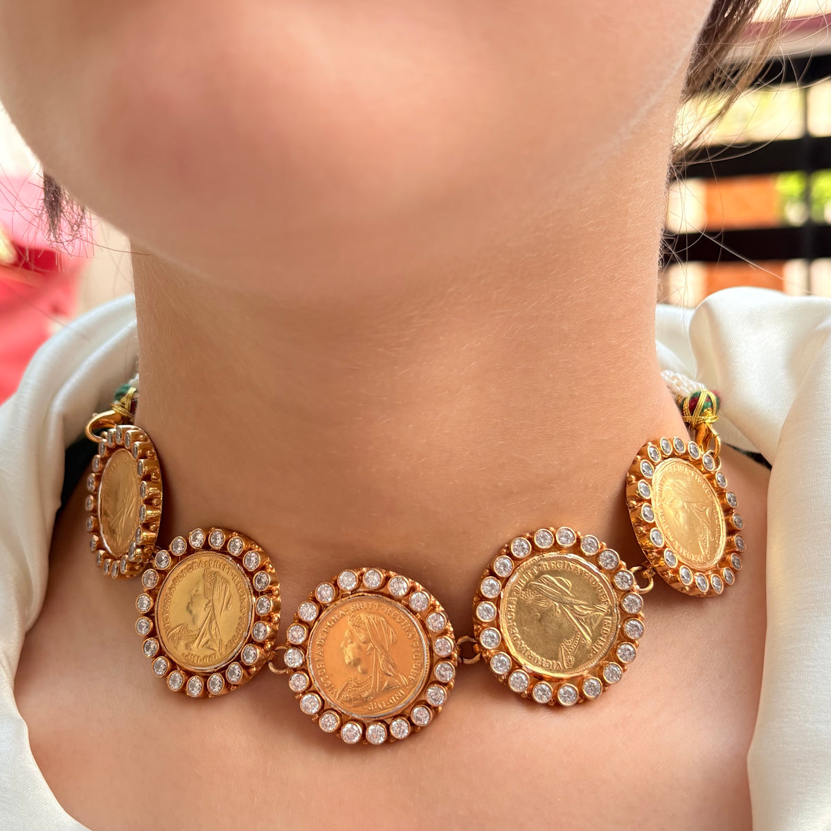 The Maharani Sovereign Silver Coin Necklace