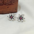Sparkling Silver Marquise Flower Toe Rings