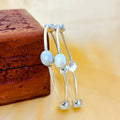 Oval Shaped Silver Dailywear Bangle