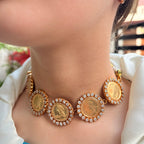 The Maharani Sovereign Silver Coin Necklace